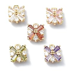 Snowflake Glass Charms_10 Pcs