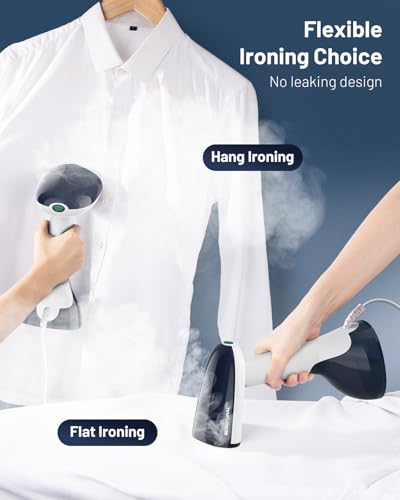 BEAUTURAL Steamer for Clothes, Portable Handheld Garment Fabric Wrinkles Remover, Aluminun Heating Plate, 35-Second Fast Heat-up, Large Detachable Water Tank (Only for 120V) - Image 5