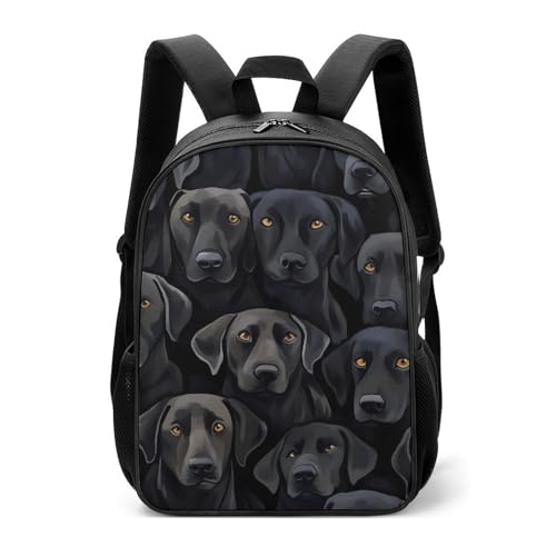 Labrador Lab Dogs Travel Backpack Casual Daypack Shoulder Bag with Adjustable Shoulder Straps for Hiking