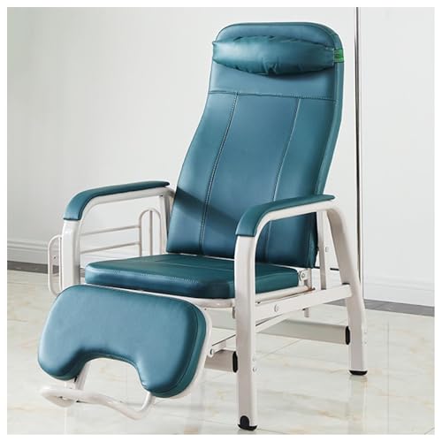 Genérico Silla Reclinable Sillas de Recepción para Sala de Espera, Silla de Infusión Ajustable con Soporte para Poste IV, Silla Médica Clínica Silla de Flebotomía