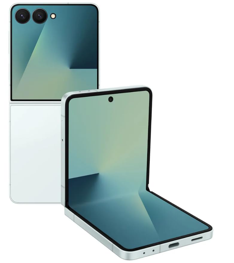 折りたたみ式スマートフォン ミント galaxy flip7 Amazon.com: Samsung Galaxy Z Flip7: Unlocked, 512GB Storage, Mint