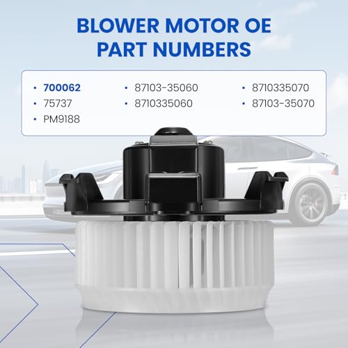 Image of HVAC Blower Motor 700062 Compatible with Lexus GX470 2003-2007, Compatible with Toyota 4Runner 2003-2009, PM9188, 75737, 8710335060, 8710335070 A /C Blower Motor Assembly