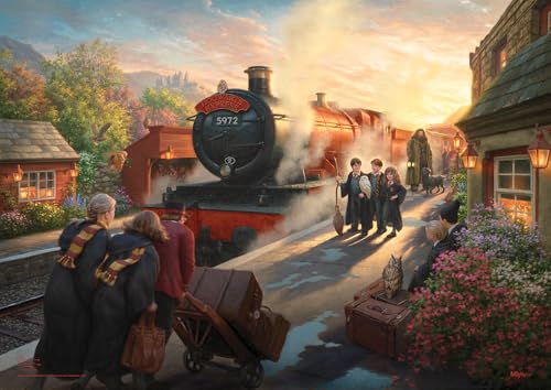 MIGHTYPRINT Harry Potter – Hogwarts Express by Thomas Kinkade Studios - Durable 24" x 17 Wall Art – NOT Made of Paper – Officially Licensed Collectible