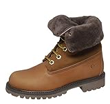 Verschluss: Schnürsenkel Gallucci 1077 Teenager Stiefeletten Schnürer Boots Leder, Braun (Cuoio), EU 34