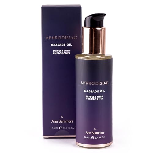 Ann Summers Aphrodisiac Massage Oil (100ml) – Pheromone Infused Body Massage Oil for Date Night with Floral & Woody Notes – Vegan & Cruelty-Free – Long-Lasting with Signature Fragrance