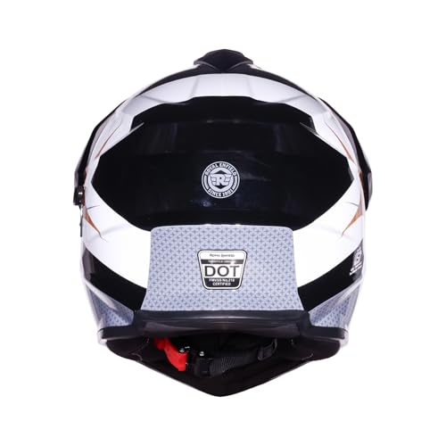 Image of Royal Enfield Throttle DS Kinetic | Certification: ISI and DOT | Shock Absorption: High Density EPS liner | High Impact ABS Outer Shell | Micrometric Lock | GREY M