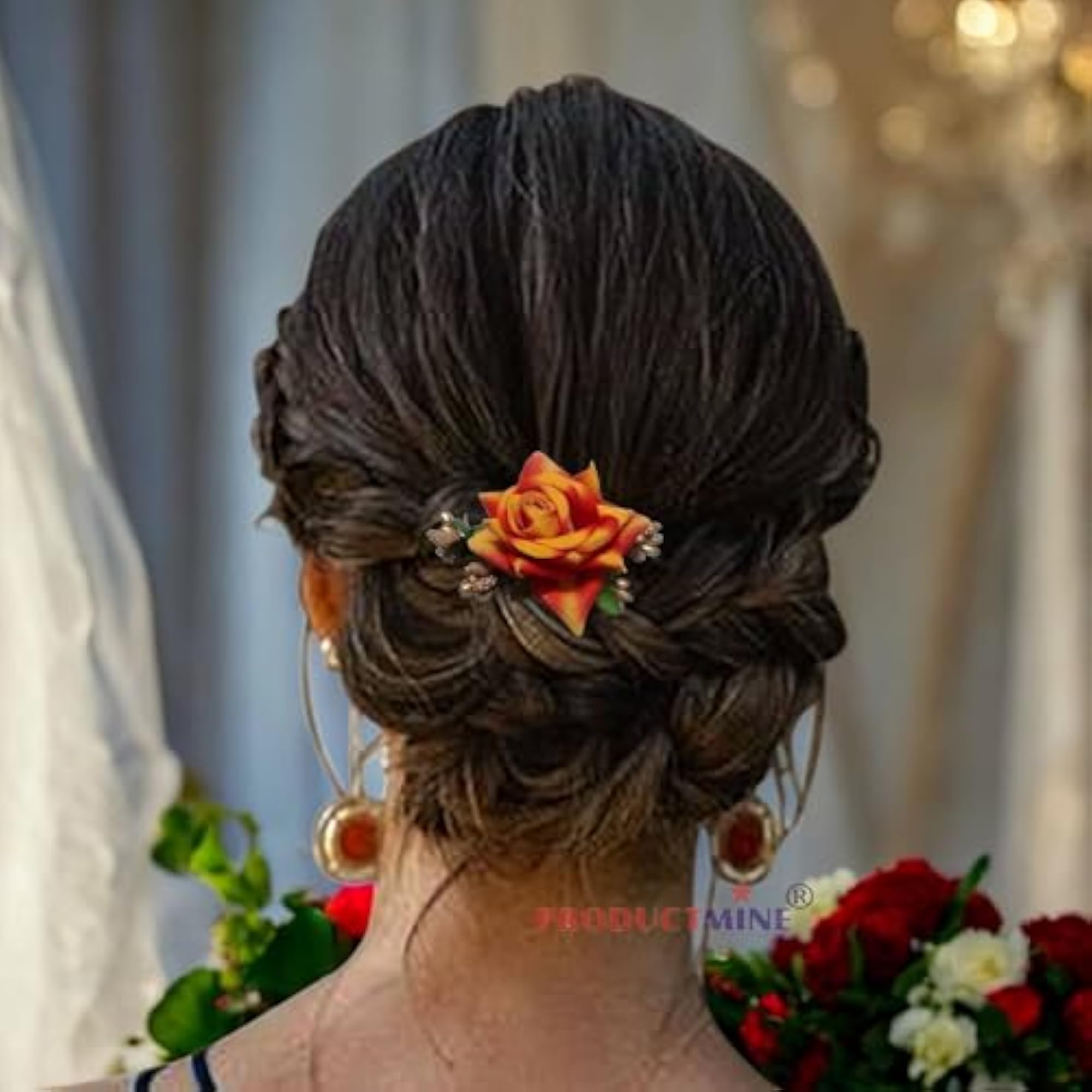 Floral Hair Comb for Women and Girls