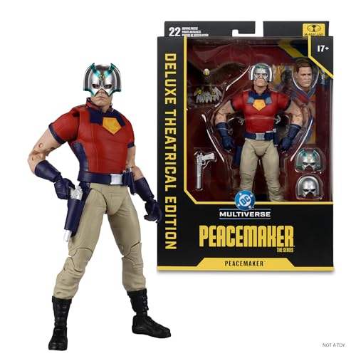 McFarlane Toys- DC Multiverse Peacemaker (Peacemaker The Series) 7in Action Figure (Deluxe Theatrical Edition)