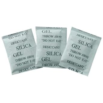 Silica Gel Dessicant Dehumidifier 1 Gram Pouch 100 Pcs Pack