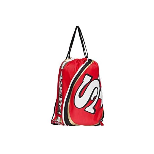 Forever Collectibles San Francisco 49ers Cropped Logo Drawstring Backpack Gym