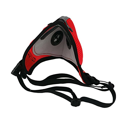 Image of RZ Mask M2 - Cooling Mesh Dust Mask w / 99.8% Carbon Filtration, Anti Fogging w /Easy Use Hook-and-Loop Head Strap