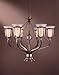 Minka-Lavery 1486-231 6 Light Chandelier 6-100W Bacus Aged Silver with Brushed Nickel Highlights