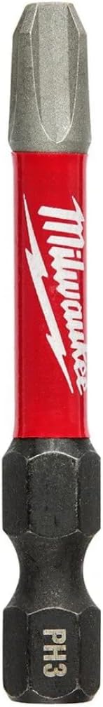 Milwaukee 48-32-4163 Shockwave 2" Power Bit Phillips #3 (25 Pack)