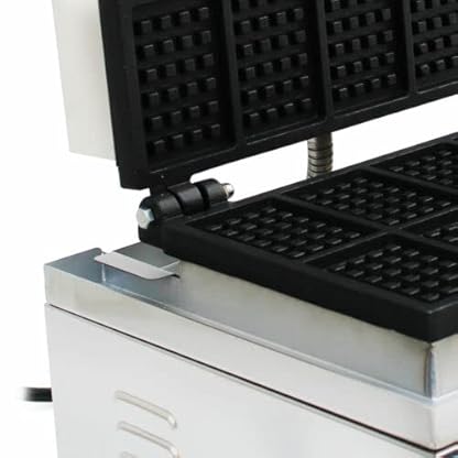 Waffle Maker Machine Antihaftpfanne Belgisches Waffeleisen Waffelmaschine Kommerzielle Elektrisch Antihaft Pancaker Backmaschine Für Bäckereien Restaurants Kioske Kantinen Usw 1500W 220V – Bild 7