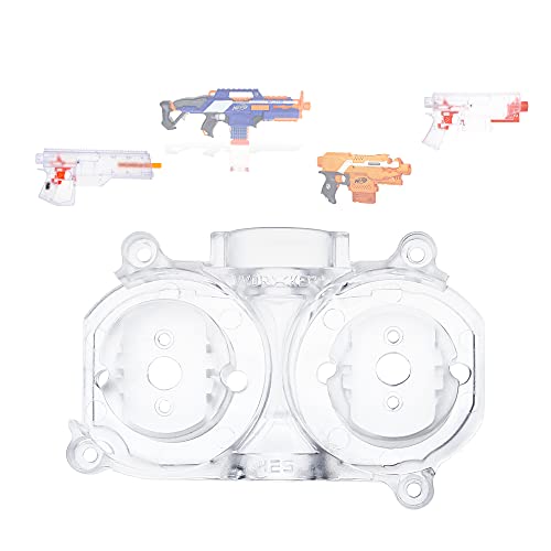 WORKER ABS Plastic Flat/Oblique Flywheel Cage Upgrade for Nerf Stryfe Rapid Strike CS-18 and Swordfish (425 Oblique)