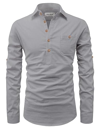 Image of Vida Loca Men Cotton Full Sleeve Casual Spread Collor Slim Fit Short Kurta for Men and Boys (Pack of 2)