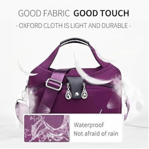 Soft Side Lightweight Underseat Tote Bag - Blaciokamith Multi-pocket Fashion Anti Theft Waterproof Handbag Crossbody4