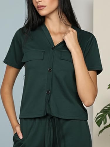 Image of CHKOKKO Women Jogging Suit Casual Summer Track Suit Co-Ord Set