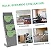 Lurrose Standing Card Rack for Desk Organizer for Attendance Business and Garage Retractable Storage for Offices Classrooms and Warehouses