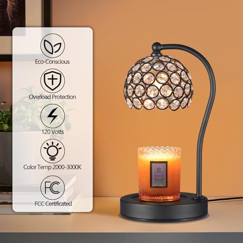 Dimmable-Electric-Candle-Warmer-Lamp-with-Timer-Home-Decor-Wax-Melts-Warmer-for-Jar-Scented-Candles-Mothers-Day-Gift-for-Women-with-2-Bulbs Dimmable Electric Candle Warmer Lamp with Timer Home Decor Wax Melts Warmer for Jar Scented Candles Mothers Day Gift for Women with 2 Bulbs