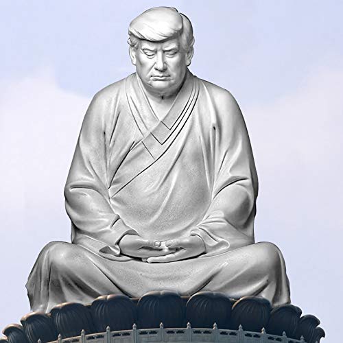 Estatua de Resina de Donald Trump tipo Buda miniatura 7