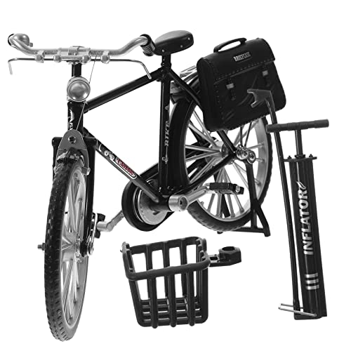 IMIKEYA Vintage Style Bike Model Ornament Sturdy Mini Bike Model Desktop for Boys and Girls Toys