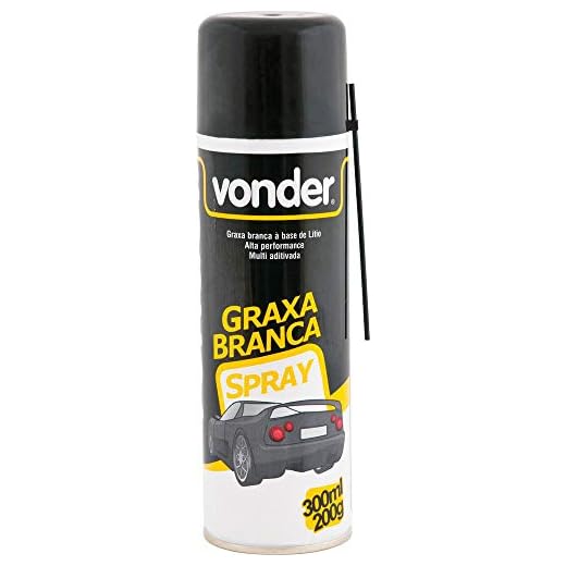 Graxa em Spray Branca Base de Lítio 200g Vonder