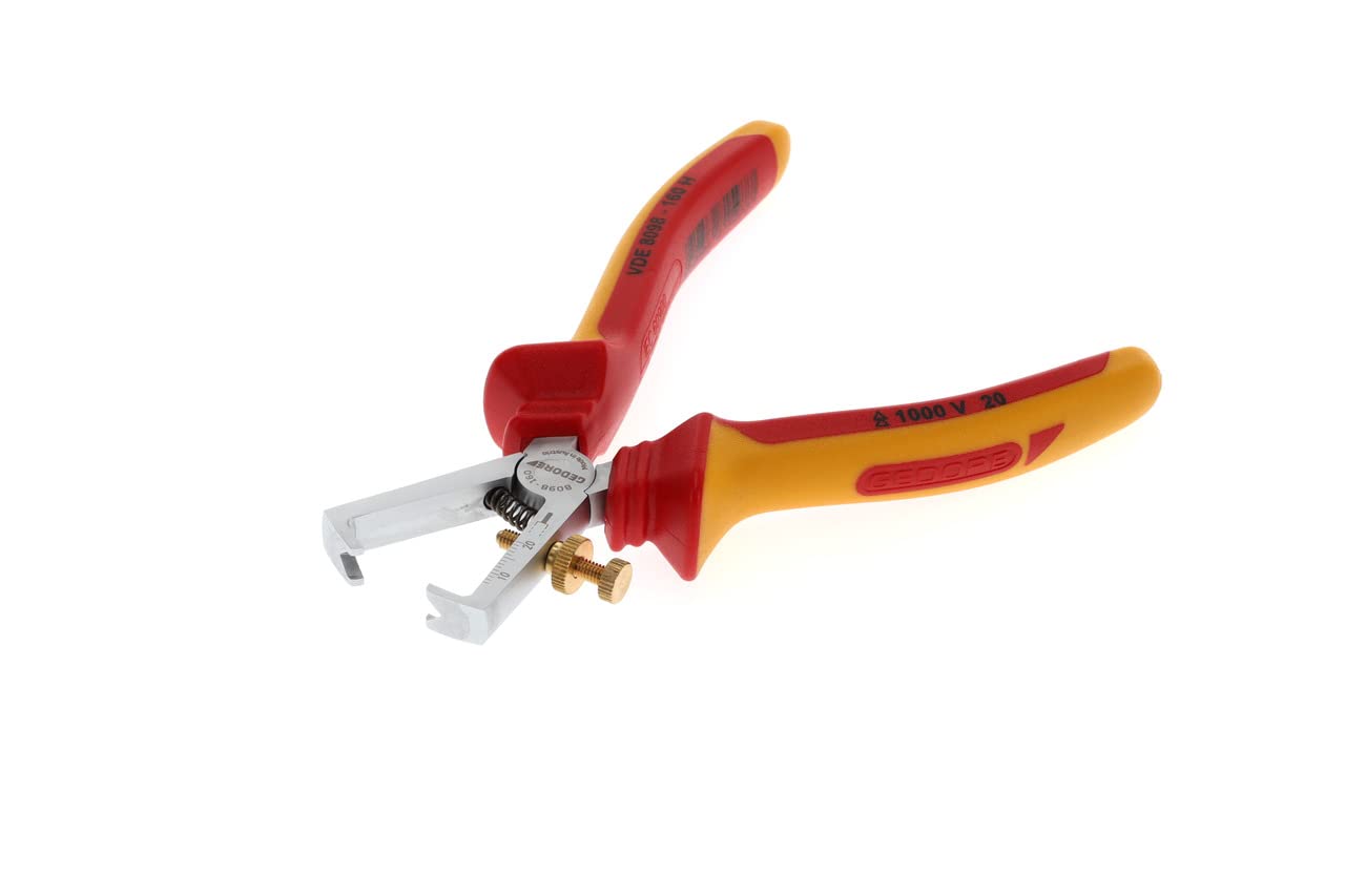 GEDORE VDE 8098-160 H VDE Stripping Pliers with VDE Insulating Sleeves 160 mm