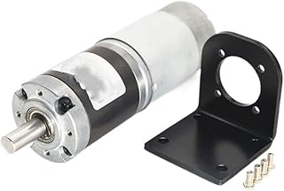 GRASAKY Geared Speed Dc Geared Motor Planetary DC Gear Motor Motor Low Speed high Torque 12v Speed Regulation 12v Micro Small Motor Torque Electric (Size : 570rpm, Color : 12V with Bracket)