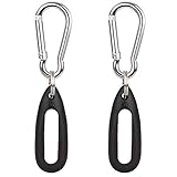 MiPhee 2-Pack Silicone Case for Go-Tcha with Keychain Carabiner, Black+Black