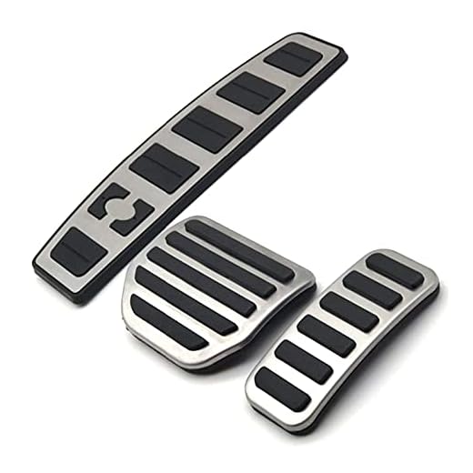 ZYLSTORE Bil Tillbehör Fit for Land Range Rover Sport/Discovery 3 4 LR3 LR4 Gas Accelerator Fotstöd Modifierad Pedal Pad Refit Sticker (Color Name : Silver black)