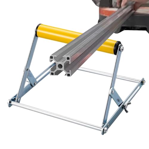 Qzdtue Adjustable Cutting Machine Support Frame, Cutting Machine Frame Stand, Adjustable Table Saw Roller Stand, Wood Working Cutting Stand, Table Saw Support Frame, Roller Stand for Cutting Machines