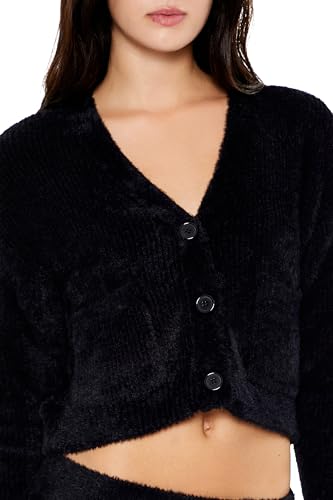 Image of Forever 21 Women's Fuzzy Cardigan Sweater