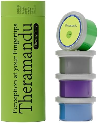 Amazon.com: 4 Pack Theramandu Therapy Putty Kit (3oz Each) – Hand Putty ...