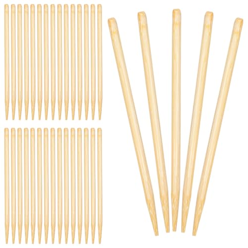 Heavy Duty Bamboo Craft Sticks, Wood Stylus Tools for Scratch,