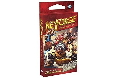 Asmodee- Keyforge, il Richiamo degli Arconti - Mazzo Gioco di carte, Colore Rosso, 10601