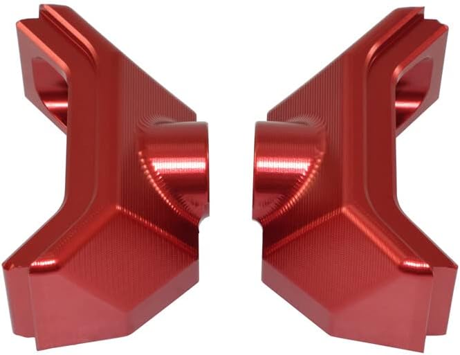Motorbike Rear Fork Spindle Chain Adjuster Block Chain Adjuster Cover For Kawasaki Z800 Z 800 2013 2014 2015 2016 2017 2018 2019 (Red)