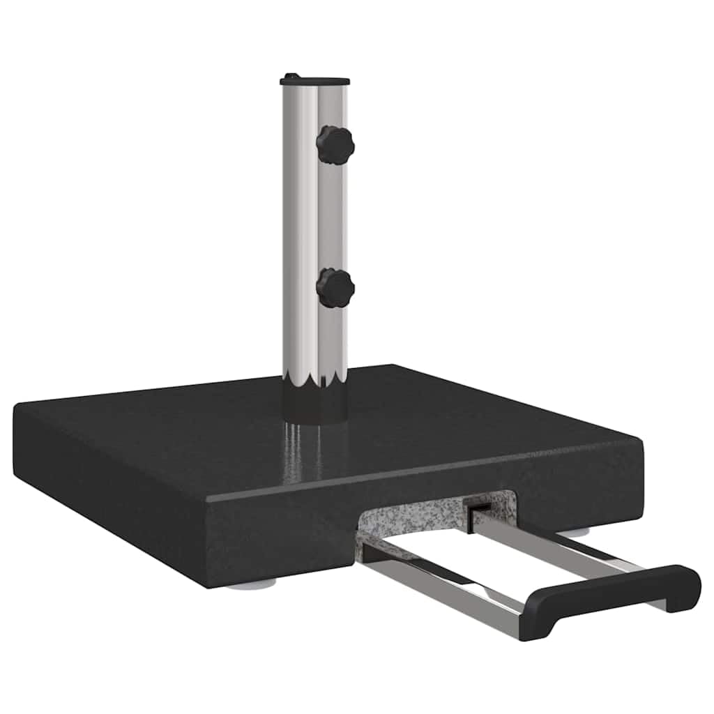 Questo Supporto per ombrellone in Granito Nero, 41 x 37 cm con Ruote, Base Robusta per ombrellone da Giardino, Patio e Balcone, Resistente alle intemperie.