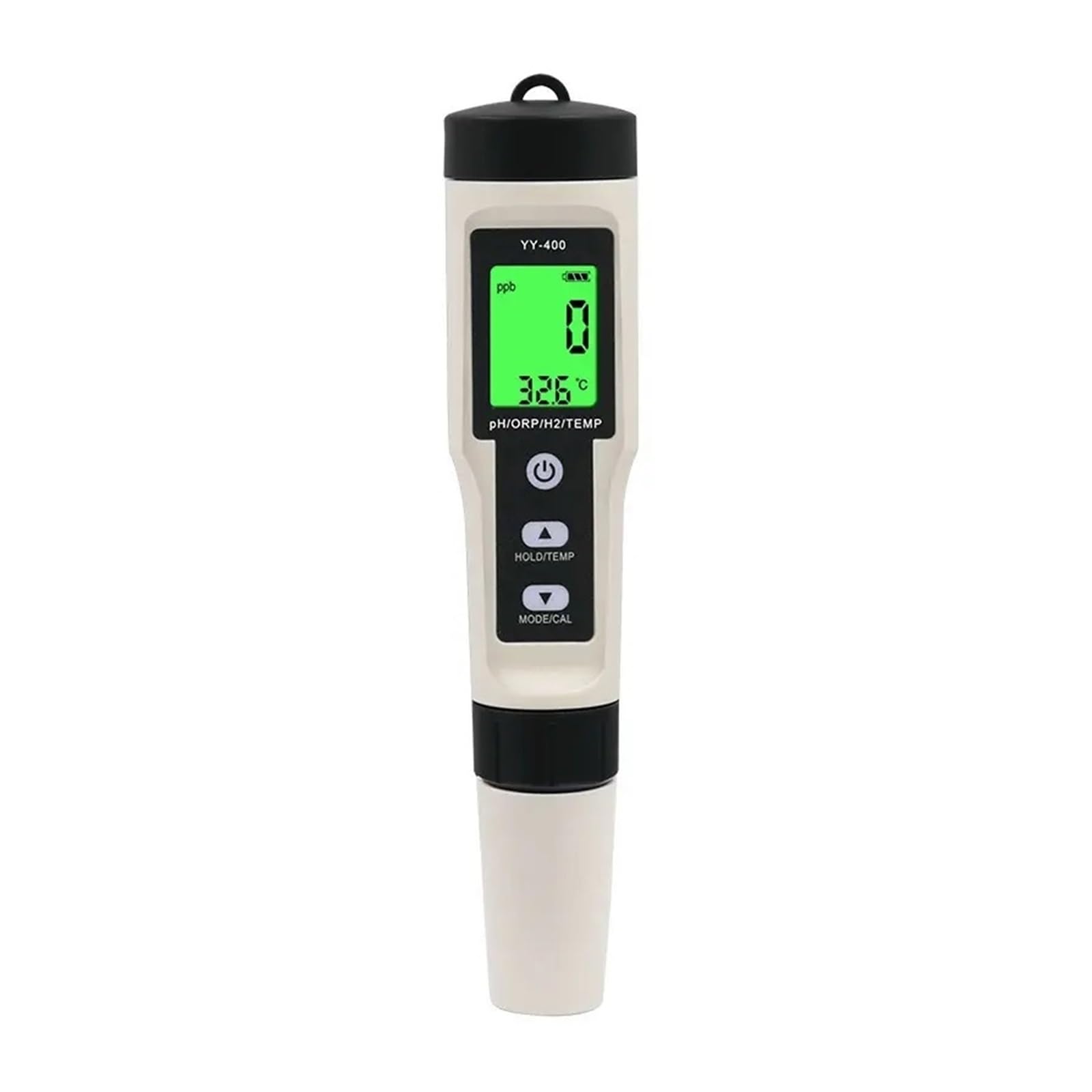 Medidor Agua 4 En 1 H2/PH/ORP/Temp Meter Digital Water Quality Monitor Tester For Piscinas Agua Potable, Acuarios Multiusos Preciso Fácil(YY-400N)