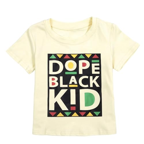 PNORATM Kids Black History Month Shirts Boys Grils Juneteenth Shirt Funny Black History T Shirt Summer Short Sleeve Tops Graphic Tees