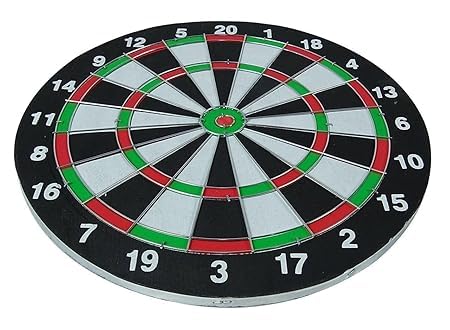 jakhaniyahub Professional Double Sided Dart Board Set, 12 Inch, with 6 Darts, Indoor Outdoor Sports Game for Adults and Kids 2