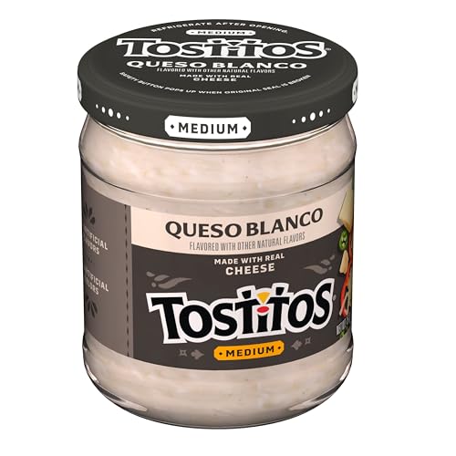 Tostitos Dip, Queso Blanco, Medium, 15oz
