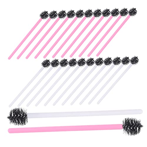 FOMIYES Lash Mascara Brush Set 100pcs Disposable Eyelash Brush Eyebrow Lash Extension Applicator Travel Size Makeup Tools