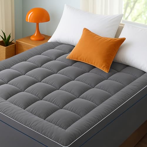 Bedsure Queen 900GSM Pillow Top Mattress Topper, Deep Pocket