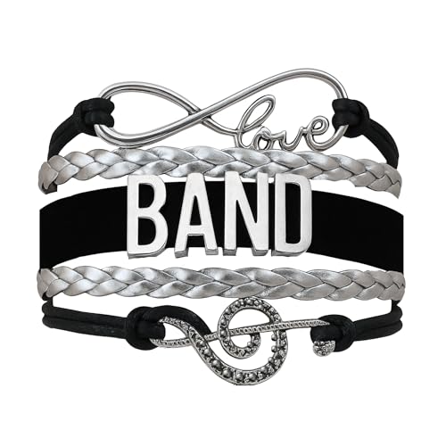 Infinity Collection Adjustable Bracelet - Band Mom Gift, Music Bracelet - Marching Band Jewelry