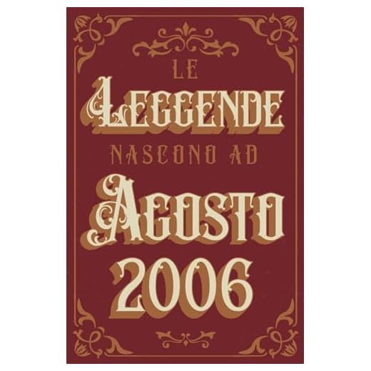 Le Leggende Nascono Ad Agosto 2006: Idea regalo originale e divertente di 17 anni per per ragazze e ragazzi. Taccuino a righe