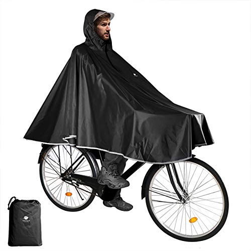 Anyoo Waterproof Rain Poncho Bike Bicycle Rain Capes Lightweight Compact Reusable for Adults