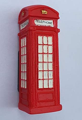 thomas benacci London 3D Telephone Box Fridge Magnet - British Red Phone Booth Souvenir from England UK/Decoration for Home Kitchen