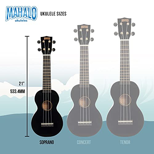 Mahalo Ukuleles Rainbow Series (MR1BKK) Ukulélé droit à 4 cordes Noir Soprano - Les Beatles, Paul McCartney, John Lennon, RIngo Starr, George Harrison Mahalo Ukuleles Rainbow Series (MR1BKK) Ukulélé droit à 4 cordes Noir Soprano – Image 8
