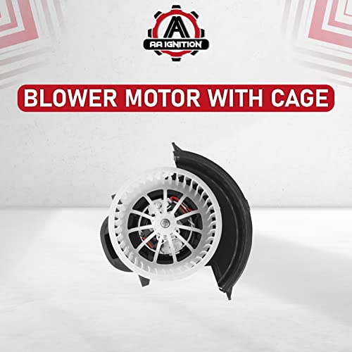 Ac Heater Blower Motor Fan White With Cage - Compatible With Volkswagen & Audi Vehicles - Touareg 2004, 2005, 2006, 2007, 2008, 2009, 2010, Q7 07-15 - Replaces 7L0 820 021 Q, 700262, 7L0-820-021-Q #TOP5